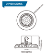 thumbnail image 4 of Viribright 180W LED Economy UFO High Bay / 25,000 Lumens / 4000K / MHB06 Series - 4000K (Cool White), 4 of 4