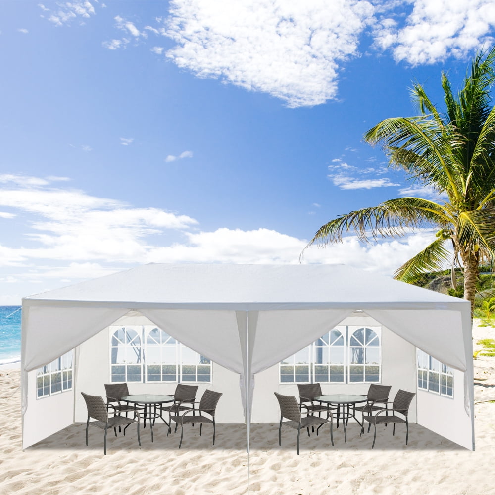 Zimtown 10'X20' Canopy Party Wedding Tent Event Canopies 6 Sidewalls Heavy Duty Pavilion Gazebo