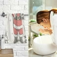 thumbnail image 7 of Yayeee 100% Cotton Hand Towels for Bathroom 16" x 28" Soft Absorbent Kitchen Towel, Beige Christmas Santa, 7 of 7