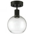 thumbnail image 5 of Access Lighting Burgundy LED Semi-Flush in Matte Black Color, 5 of 5