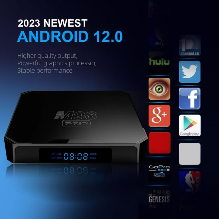 Android TV Box, M98PRO 12.0 4GB RAM 32GB ROM 4K Ultra HD, 64bit