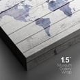 thumbnail image 4 of IDEA4WALL Canvas Wall Art Purple World Atlas Map on White Wood Panel Places Country Mixed Media Realism Global Urban for Living Room, Bedroom, Office - 12"x18", 4 of 5