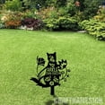 thumbnail image 3 of Craftnamesign Custom Floral Cat Memorial Stake, Cat Memorial Cemetery Stake, Cat Grave Marker, 3 of 5