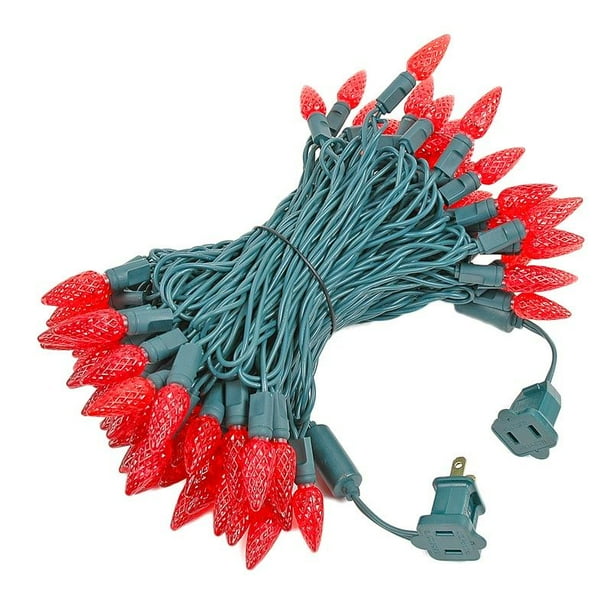 Novelty Lights 100 Light C6 LED Christmas Mini Light Set, Commercial