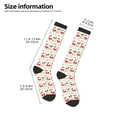 thumbnail image 2 of Fuzoiu Retro bows Print Adult Stockings,Crew Socks,Unisex Fashion Socks, Casual Sports Socks,Comfortable Crew Socks for Everyday Wear and Sports, 2 of 6