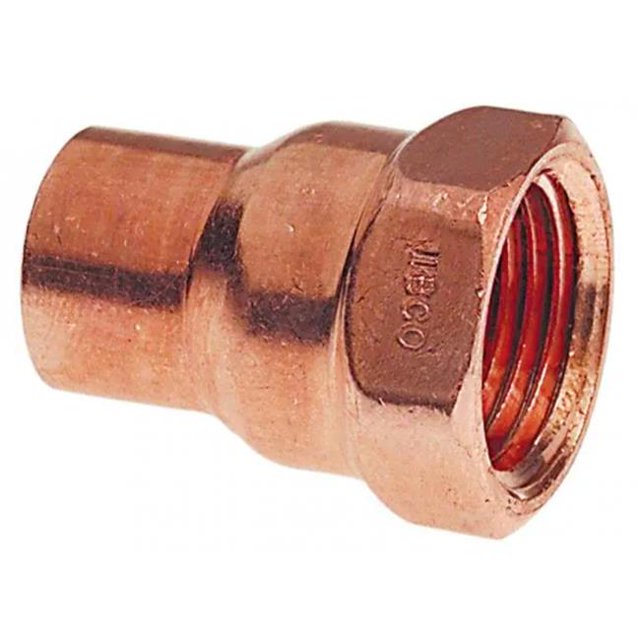 American Imaginations AI-35628 0.25 x 0.25 in. Female Reducing Adapter - Cast, Copper
