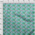 thumbnail image 3 of oneOone Cotton Poplin Green Fabric Abstract Craft Projects Decor Fabric Printed By The Yard 56 Inch Wide, 3 of 4