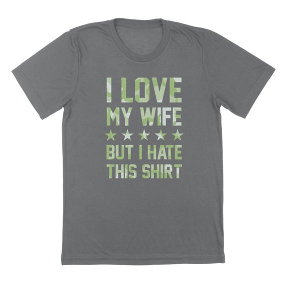 Wife Shirt Humor Graphic Charcoal Mens T-Shirt