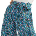 thumbnail image 3 of Boho Pantalons de Plage pour Femmes Taille Haute Décontractée Ample Jambe Large Droite Imprimée, 3 of 6