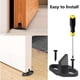 thumbnail image 5 of BRILLAR Guía de piso para puerta corrediza de granero, paquete de 6, incluye tornillos, para puertas de madera que se deslizan suavemente, 5 of 5