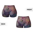 thumbnail image 5 of Picia Fireworks2 Printed Workout Shorts for Women Seamless Scrunch Butt Lifting High Waisted Yoga Gym Booty Running Moisture-wicking Short Pants-XX-Large, 5 of 9