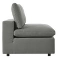 thumbnail image 4 of Modway Commix Overstuffed Outdoor Patio Armless Chair in Charcoal, 4 of 7