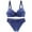 Blue, variant on MEICHEN Women's Lace Push Up Bralettes and Briefs Underwear Set Sexy Wireless Seamless Bras Bikini Panties Set