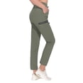 thumbnail image 3 of Women's Ultra-Stretch Quick Dry Lightweight Ankle Pants Drawstring Active Travel Hiking Sage S, 3 of 6