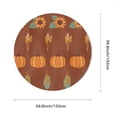 thumbnail image 2 of Eveokoki Fall Round Tablecloth,Harvest Tablecloth 60 inch,Pumpkins Corn Sunflowers Wheat Crop Indoor or Outdoor Holiday Table Harvest Fall Decorations for Home,Dinner, 2 of 5