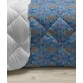 thumbnail image 3 of Blue Down Alternative Comforter, Traditional Portuguese Azulejo Tile Vintage Style Floral Mosaic Pattern, Microfiber Quilt for All Season, 5 Sizes, Pale Blue and Dark Blue, by Ambesonne, 3 of 3