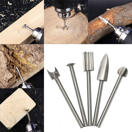 

Naittoop Clearance Woodworking Carving Knife Electric Carving Grinding Three-blade Embryo Grinding Tool Electric Grinding White Steel Sharp Knife Wood Carving Milling Cutter