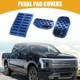 thumbnail image 2 of 1 Set Auto Brake and Gas Accelerator Pedal Pads Rest Pedal Cover for Ford F-150 21-23 Black Red Blue, 2 of 6