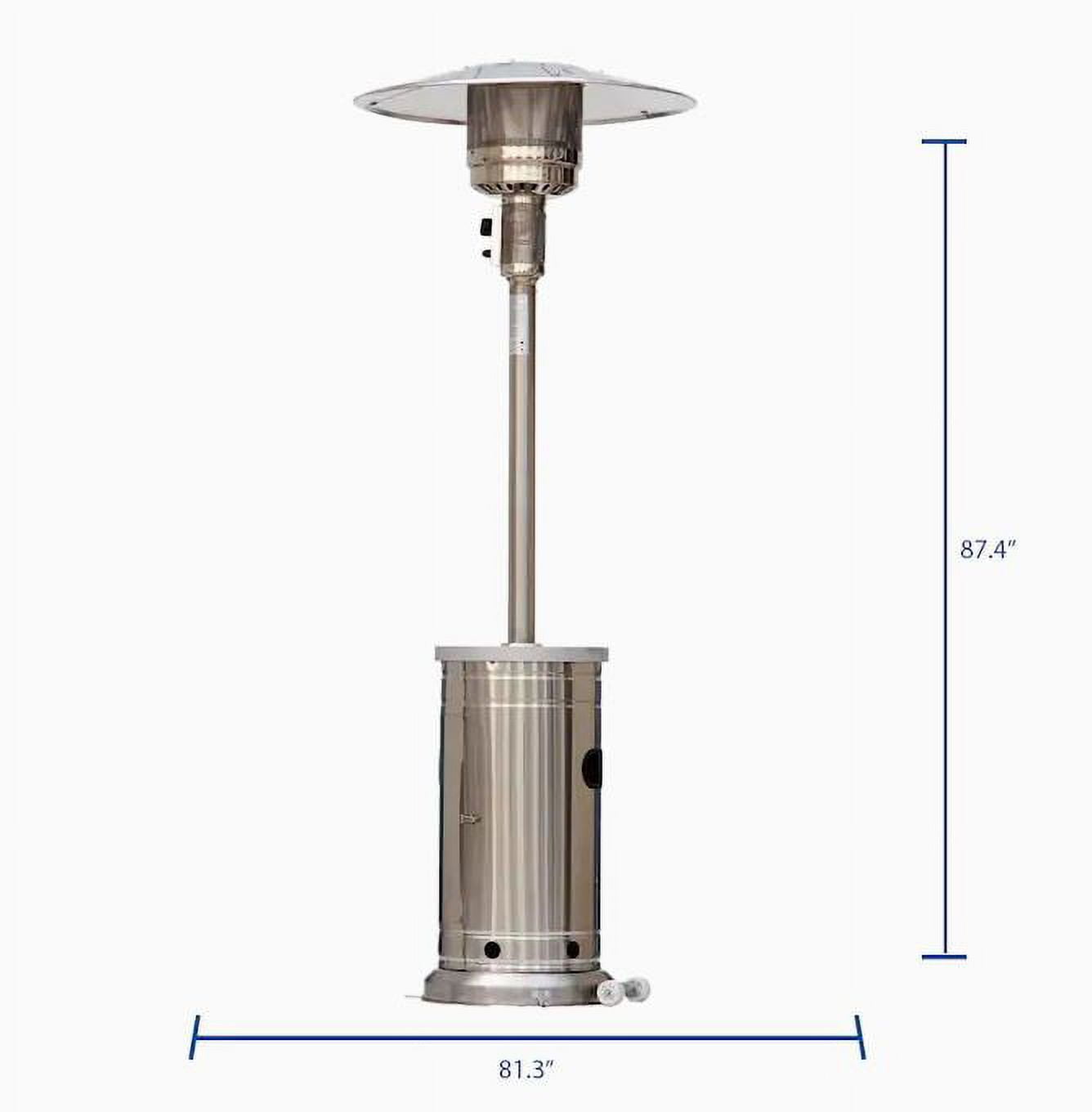 Garden Treasures Tank Top Steel Liquid Propane Patio Heater - Walmart.com