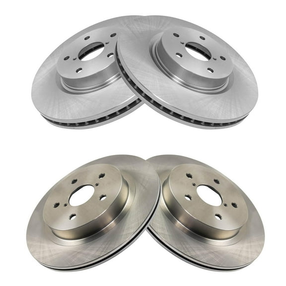 TRQ Front and Rear Brake Rotors Set Fits Select 2015-2019 Subaru Legacy Outback 2016-2021 WRX