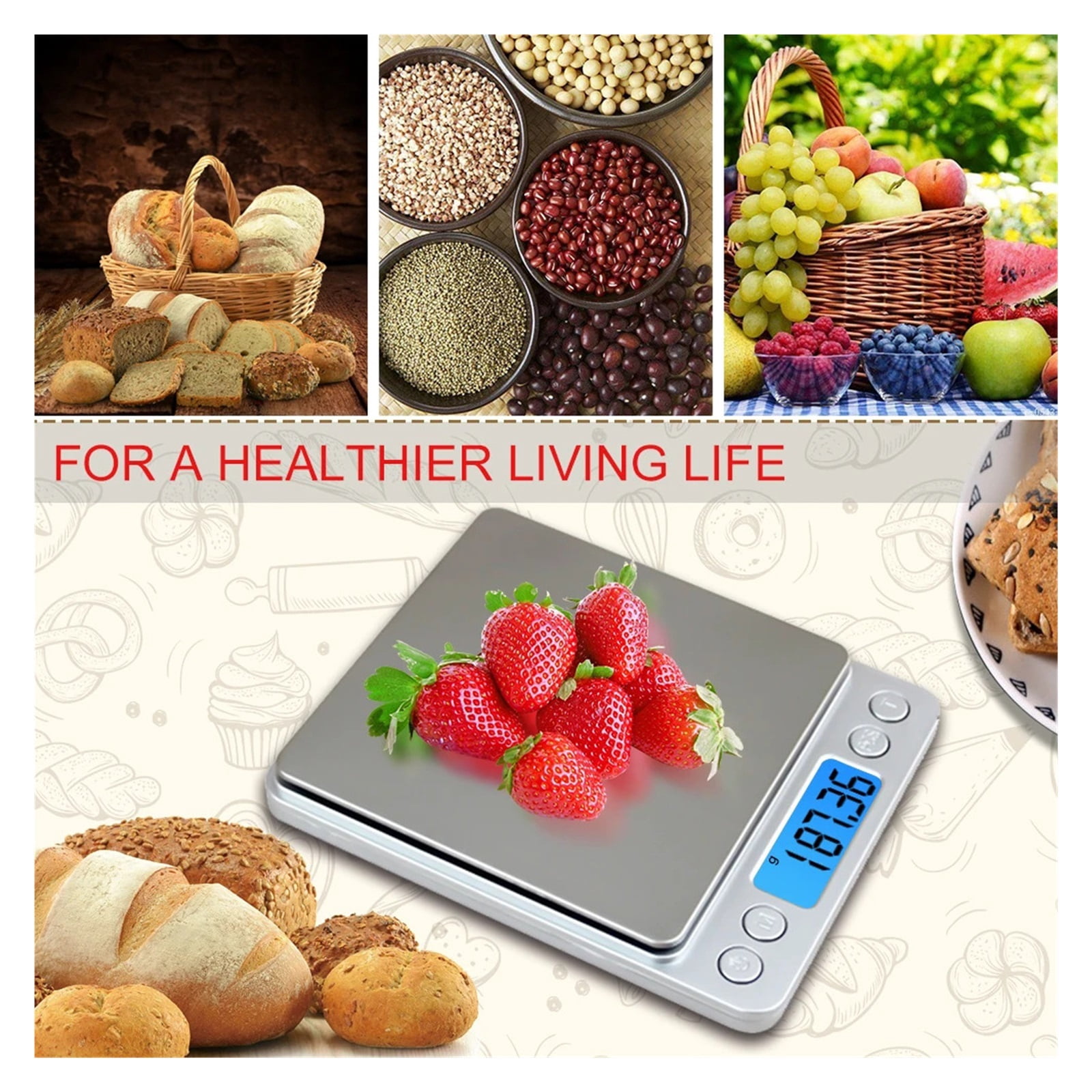 500g*0.01g Digital Precision Pocket Gram Scale, Non-magnetic Stainless Steel Platform Jewelry Electronic Balance Weight Scale - High Precision