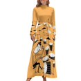 thumbnail image 2 of Juega ese ritmo Vestido largo Vestido de mujer Vestido de noche de mujer Vestido de verano de mujer, 2 of 5