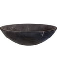 thumbnail image 2 of Novatto NOSV-CM Coffee Marble Natural Stone Vessel Sink, Brown with White Veining, 17-Inch Diameter, 2 of 7
