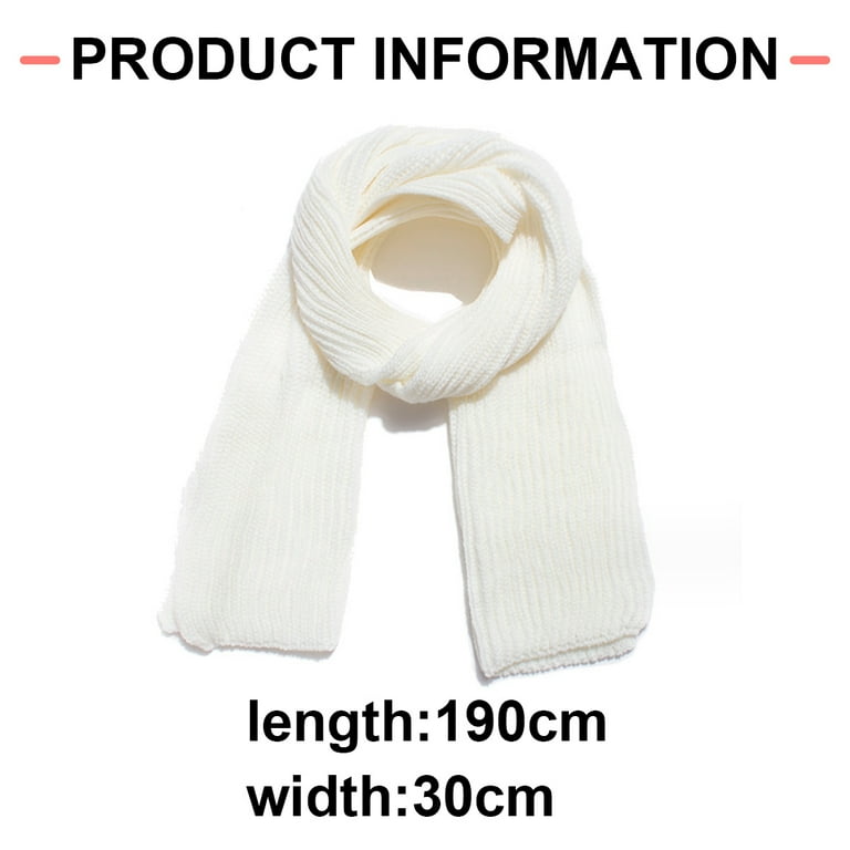 Women And Mens Winter Thick Cable Knit Wrap Chunky Long Warm Scarf