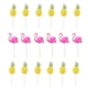 thumbnail image 1 of 100 piezas de exquisitos palillos de papel para piña, palillos de cóctel, insertos para tartas de flamenco, 1 of 8