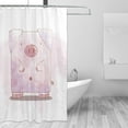thumbnail image 4 of YFYANG Waterproof Bathroom Shower Curtain, Cute Pink Cartoon Pig Shower Curtain Set with Hooks, Home Bathroom Tub Decor - 72 "x72", Iron Hooks, 4 of 7