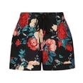 thumbnail image 4 of Birdeem Womens Fashion Printing Plus Size Rope Tie Shorts Yoga Sport Shorts, 4 of 6
