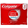 thumbnail image 1 of Colgate Optic White Advanced Sparkling White Toothpaste with Fluoride, Value Pack, 3x 57 mL, 1 of 8
