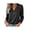 Black, variant on Zeagoo Satin Button Down Shirt for Women Long Sleeve V Neck Silk Blouse Top