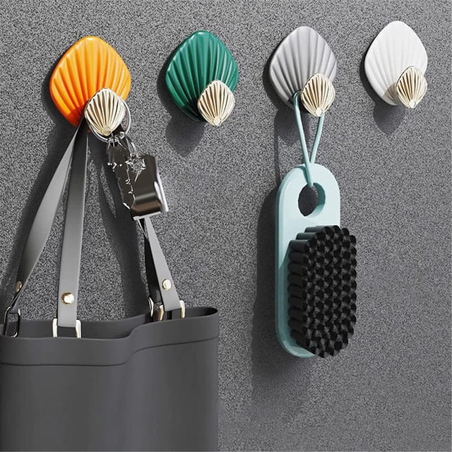 Novedad Fuertes Ganchos de pared que no dejan marcas Ganchos para toallas Ganchos para puertas Ganchos adhesivos para toallas de acero inoxidable impermeables Soportes adhesivos para colgar ropa Baño