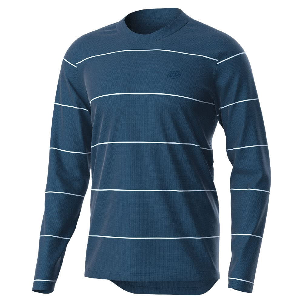 Troy Lee Designs Cycling Mtb Bicycle Mountain Bike Jersey Shirt For Men Flowline Ls (Revert Blue S)