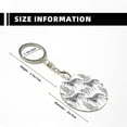 thumbnail image 3 of Naloa German Shepherd Dog Print Round Keychain Keychain Key Ring, Key Tag, Key Chain Bulk for Gift Accessories (Round), 3 of 7