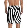 thumbnail image 3 of Bixox Men's Zebra printed lightweight casual shorts, soft sleep shorts with pockets., 3 of 7