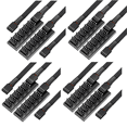 thumbnail image 1 of 8x PWM Fan Hub Splitter, 4 Pin Black Sleeved 5 Way PC CPU Cooling Case Fan Extension Splitter Adapter Cable 40cm, 1 of 7