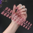 thumbnail image 4 of RAGUPEL 24Pcs Glue on Nails for Women,Dark Pink Short Nails Press On,Matte Design Cute Press on Nails,Best Press on Nails for Daily Life,Style2, 4 of 7