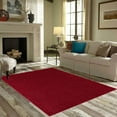 thumbnail image 2 of Ambiant Galaxy Way Solid Color Area Rugs Burgundy - 20" x 40" Half Round, 2 of 4