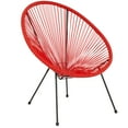 thumbnail image 2 of Flash Furniture Valencia Oval Comfort Series Take Ten Red Papasan Lounge Chair, 2 of 11