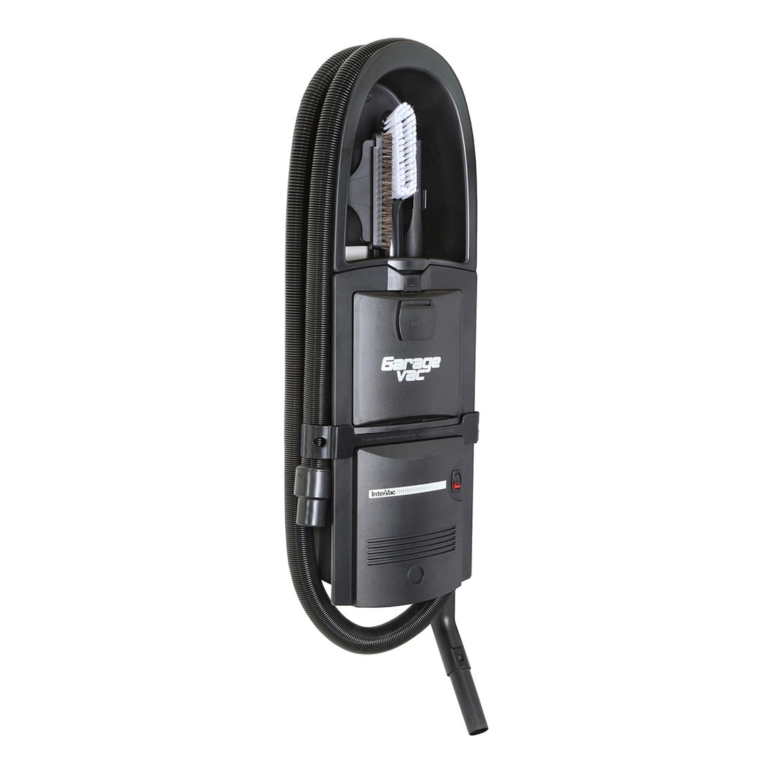 GarageVac GH-120-E Black Wall Mounted (Surface) Garage Vacuum by InterVac Design Corp.
