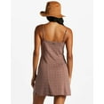 thumbnail image 3 of Billabong Women's Diamond Flowers V-Neck Mini Dress (Small, Mocha), 3 of 8