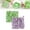 Green+purple, variant on Washcloth Loofah Combo, 2 in 1 Washcloth Plus Loofah, Loofah Cloth for Bar Soap, Soft Washcloth Loofah Combo with Drawstring