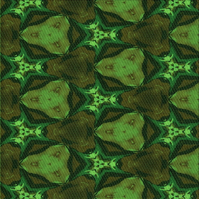 Ahgly Company Machine Washable Indoor Square Transitional Dark Lime Green Area Rugs, 4' Square