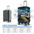 thumbnail image 6 of Daiia Starry Sky Colorful Crocodile Luggage Cover, Thickened Washable Travel Luggage Covers, Elastic Unique Baggage Covers for 18-20 inch Luggage-Medium, 6 of 9