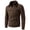 Coffee, variant on Men's Heavyweight Winter Multi-Pocket Casual Jacket with Faux Fur Collar Zipper Coat, Stylish Outerwear for Cold Weather