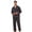 Dark Grey, variant on Vulcanodon Mens Fleece Pajama Set, Soft Warm Long Sleeve Sleepwear with Pockets Cozy Button-Down Pjs for Men（Navy, L）