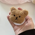 thumbnail image 4 of Cute 3D Plush Bear Magnetic Holder For Magsafe Wireless Charge Phone Case For iphone 15 14 12 13 11 Pro Max Bowknot Soft Cover, 4 of 6