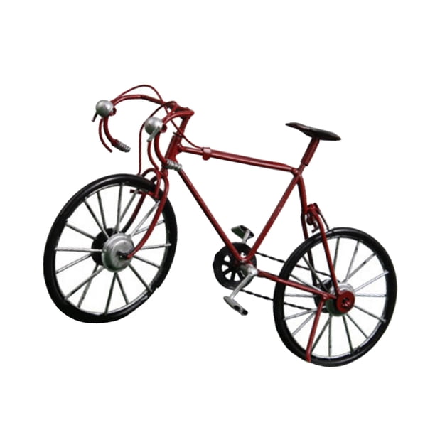 Miniatura de Metal perfecl 1:10 modelo de bicicleta decoración de escritorio rojo